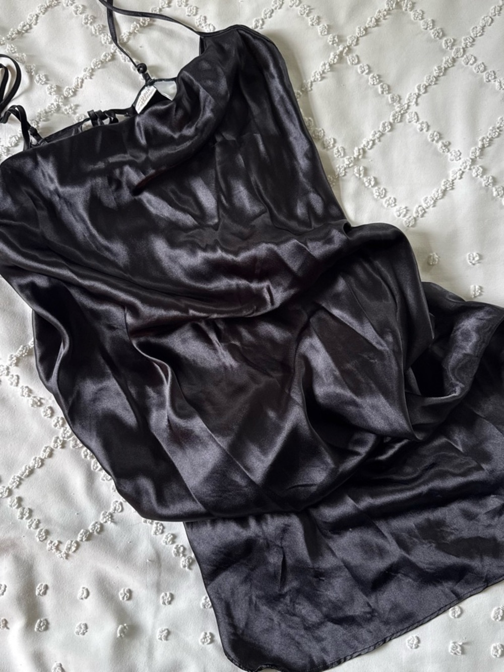 Vintage Gilligan & O Malley Black Slip Dress Size Large